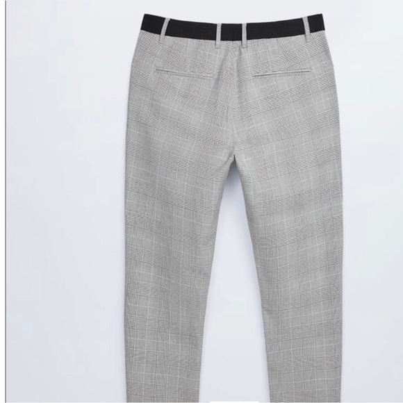 NWT Zara Herringbone Jogger Waist Pants Size M - Picture 13 of 16